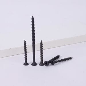 black self-drilling countersunk screws