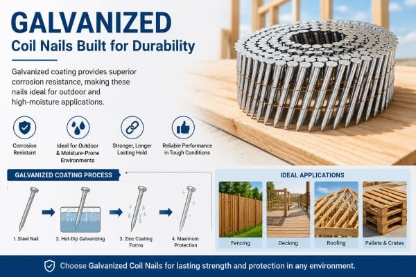 galvanized coil nails